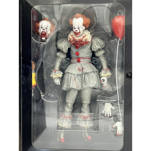 NECA IT 2017 Ultimate Bloody Pennywise & IT Chapter 2 Ultimate Pennywise Figures - Picture 3 of 16